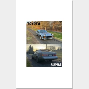 Toyota Celica Supra P-Type - Front and back design Posters and Art